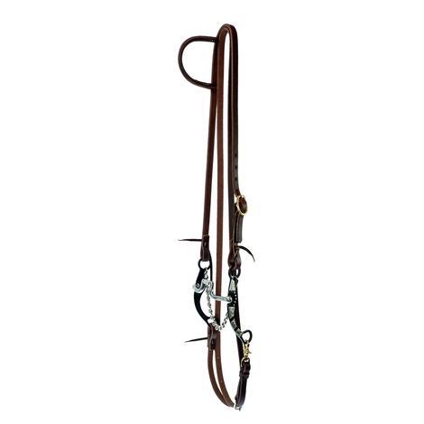 STT Roping Rein Slide Ear Bridle Set with Hinge Port Bit with 7" Silver Mounted Shanks